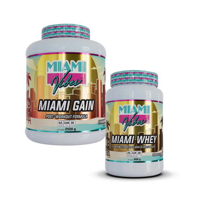 Pack prise de masse – Miami Gain + Whey | Miami Vibes