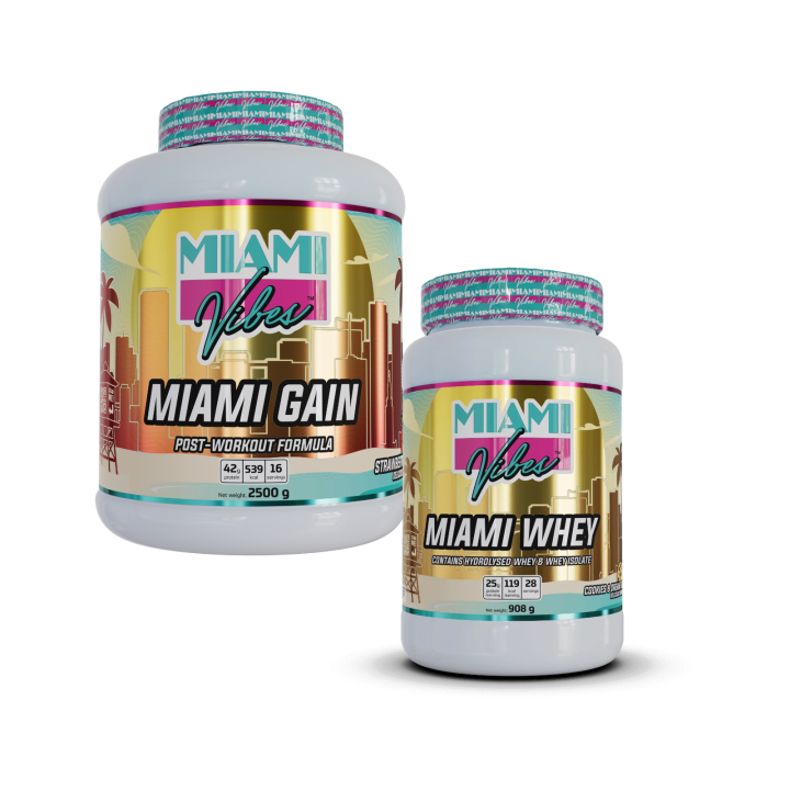 Pack prise de masse – Miami Gain + Whey | Miami Vibes