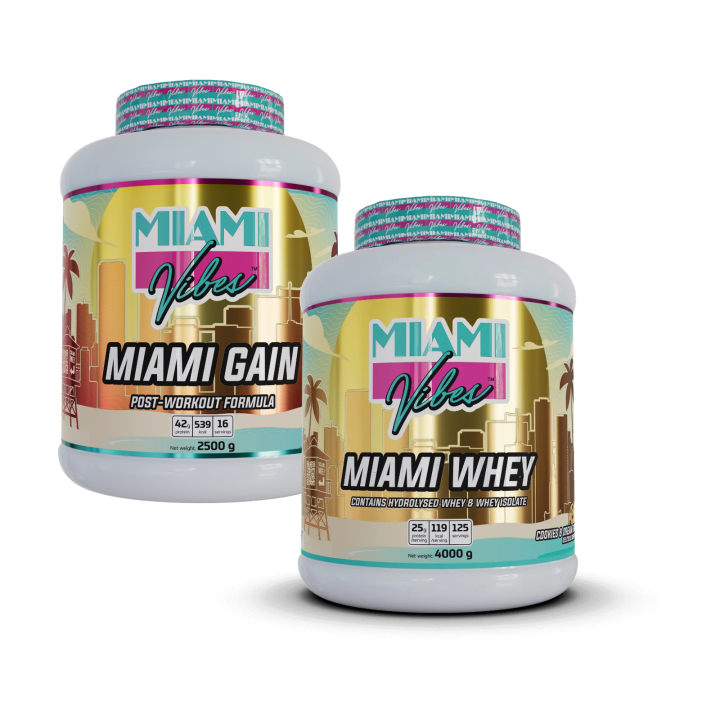 Pack prise de masse – Miami Gain + Whey | Miami Vibes