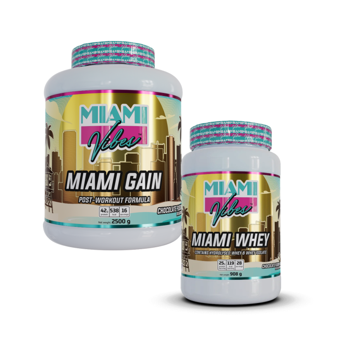 Pack prise de masse – Miami Gain + Whey | Miami Vibes