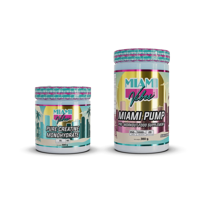 Pack Pump & Power – Pré-workout + créatine | Miami Vibes