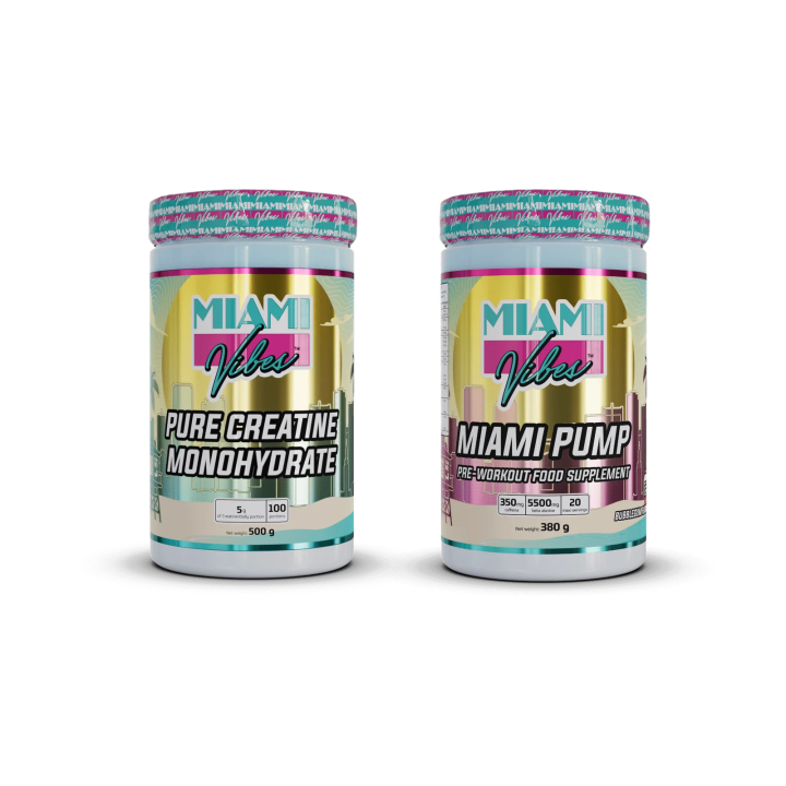 Pack Pump & Power – Pré-workout + créatine | Miami Vibes