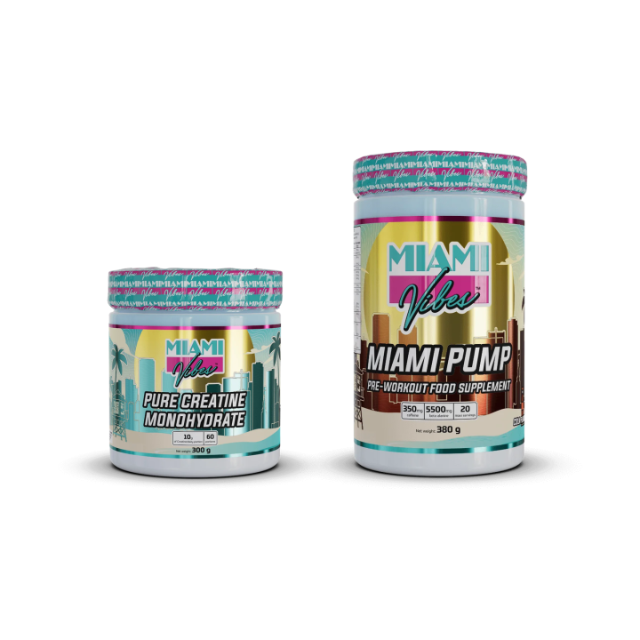 Pack Pump & Power – Pré-workout + créatine | Miami Vibes