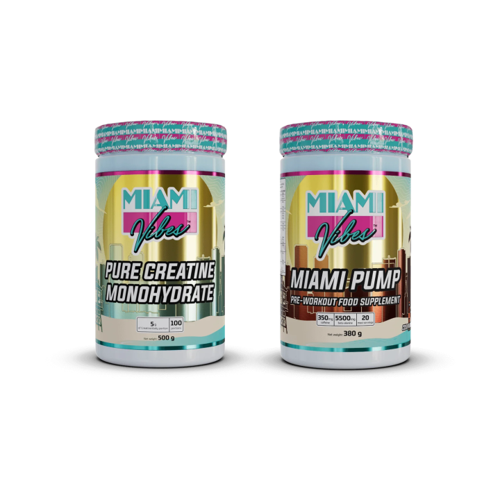 Pack Pump & Power – Pré-workout + créatine | Miami Vibes