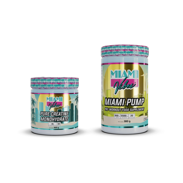 Pack Pump & Power – Pré-workout + créatine | Miami Vibes