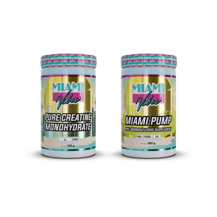 Pack Pump & Power – Pré-workout + créatine | Miami Vibes