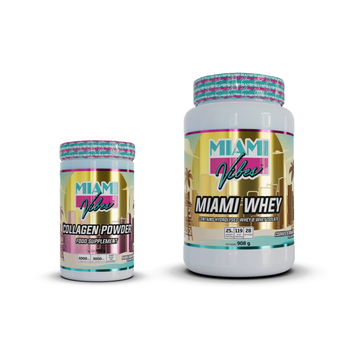 Pack Recovery Collagen – Whey + collagène | Miami Vibes