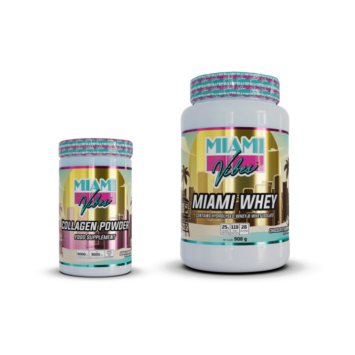 Pack Recovery Collagen – Whey + collagène | Miami Vibes