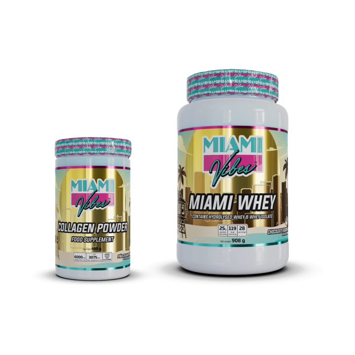 Pack Recovery Collagen – Whey + collagène | Miami Vibes