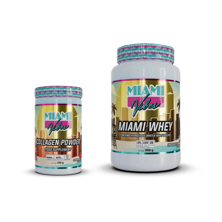 Pack Recovery Collagen – Whey + collagène | Miami Vibes