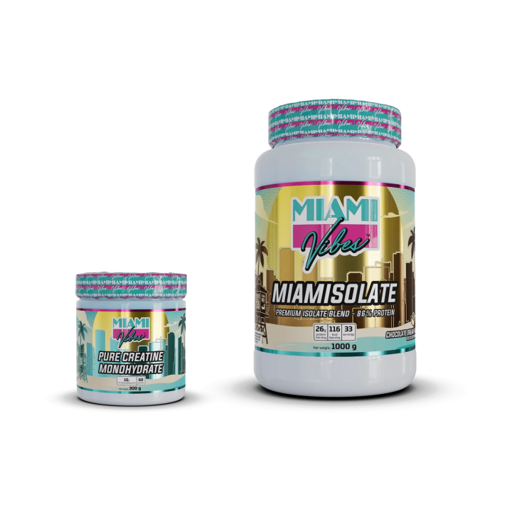 Pack Muscle Premium Isolate – Whey + créatine | Miami Vibes