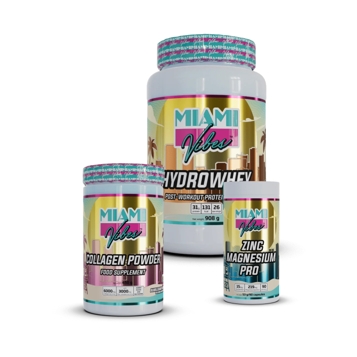 Pack récupération premium – Hydrowhey, collagène & ZMA