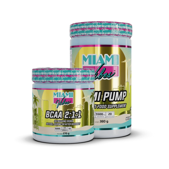 Pack BCAA & pré-workout – Amino Performance | Miami Vibes