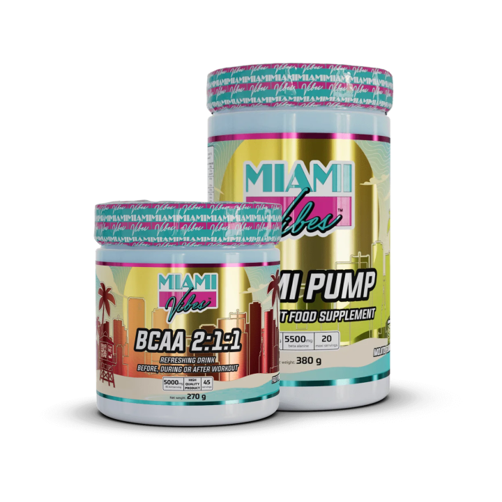 Pack BCAA & pré-workout – Amino Performance | Miami Vibes