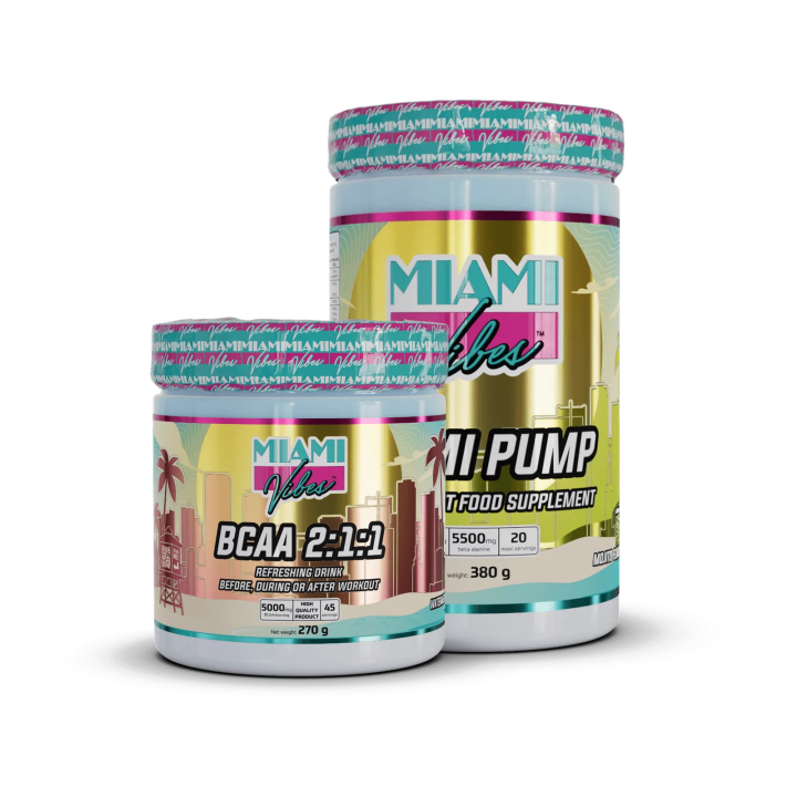 Pack BCAA & pré-workout – Amino Performance | Miami Vibes