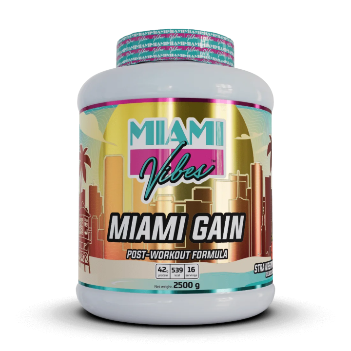 Miami Gain – Gainer protéines, glucides, créatine et vi...